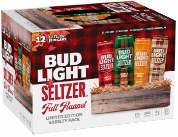Bud Light Seltzer Fall Flannel Pack 12pk 12oz Can