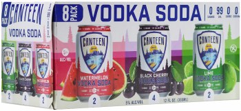 Canteen Vodka Soda Variety Pack 8pk 12oz Can
