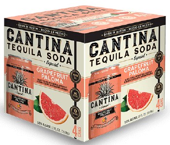 Cantina Grapefruit Paloma Tequila Soda 4pk 355ml Can