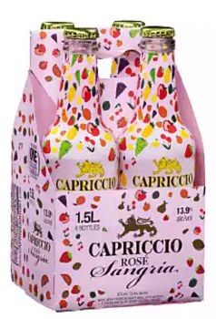 Capriccio Rose Sangria  4pk 375ml Btl