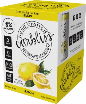 Carbliss Vodka Lemonade 4pk 355ml