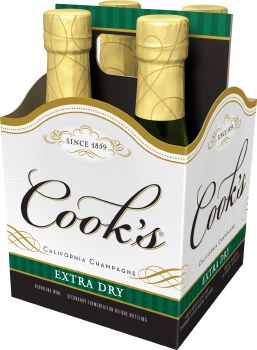 Cooks Extra Dry California Champagne 4pk 187ml