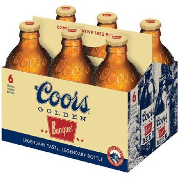 Coors Golden Banquet 6pk 12oz Btl