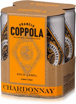 Francis Coppola Diamond Collection Chardonnay 4pk 250ml Can