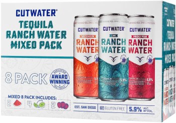 Cutwater Ranch Water Variety Pack 8pk 12oz Can