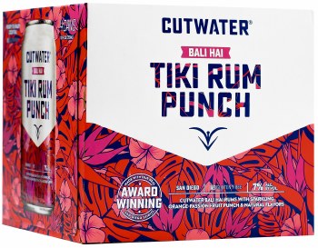 Cutwater Tiki Rum Punch 4pk 12oz Can