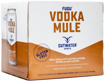 Cutwater Fugu Vodka Moscow Mule 4pk 12oz