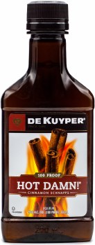 DeKuyper Hot Damn! 100 Proof Cinnamon Liqueur 200ml