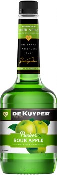 DeKuyper Pucker  Sour Apple Schnapps Liqueur 750ml