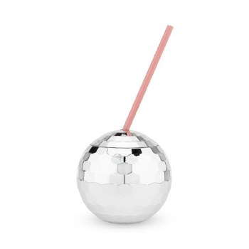 Silver Disco Ball Drink Tumbler by Blush