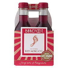 Barefoot Red Moscato 4pk 187ml