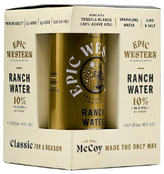 Epic Western Ranch Water Cocktail 4pk 12oz Can