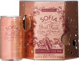 Francis Coppola Sofia Brut Rose 4pk 187ml Can