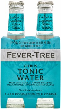 Fever Tree Citrus Tonic Water 4pk 200ml Btl