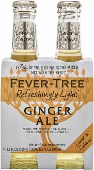 Fever Tree Refreshingly Light Ginger Ale 4pk 200ml Btl