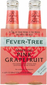 Fever Tree Sparkling Pink Grapefruit 4pk 200ml Bottle