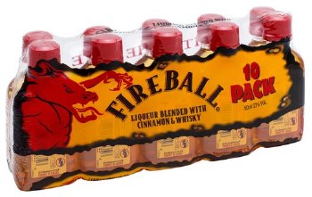 Fireball Cinnamon Whisky 10pk 50ml