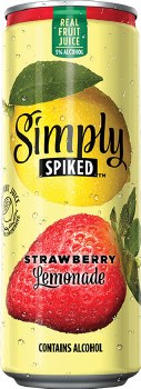 Simply Spiked Strawberry Lemonade 19.2oz Can