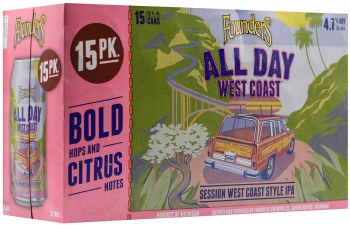 Founders All Day West Coast IPA 15pk 12oz Can