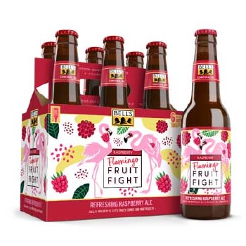 Bells Flamingo Fruit Fight Raspberry 6pk 12oz Btl