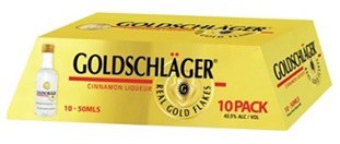 Goldschlager Cinnamon Schnapps Liqueur Party Pack 10pk 50ml