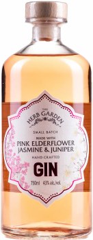 Herb Garden Pink Elderflower, Jasmine, and Juniper Gin 750ml