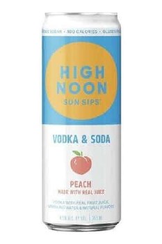 High Noon Peach Hard Seltzer 12oz Can - Legacy Wine and Spirits