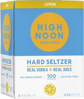 High Noon Lemon Hard Seltzer 4pk 12oz Can