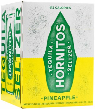 Hornitos Tequila Pineapple Seltzer 4pk 12oz Can