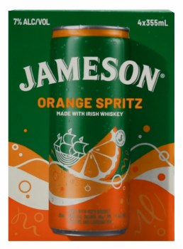 Jameson Orange Spritz 4pk 12oz Cn