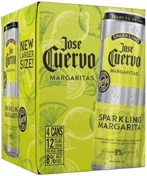 Jose Cuervo Sparkling Margaritas 4pk 12oz Can