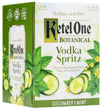Ketel One Botanical Cucumber Mint Vodka Spritz 4pk 12oz Can