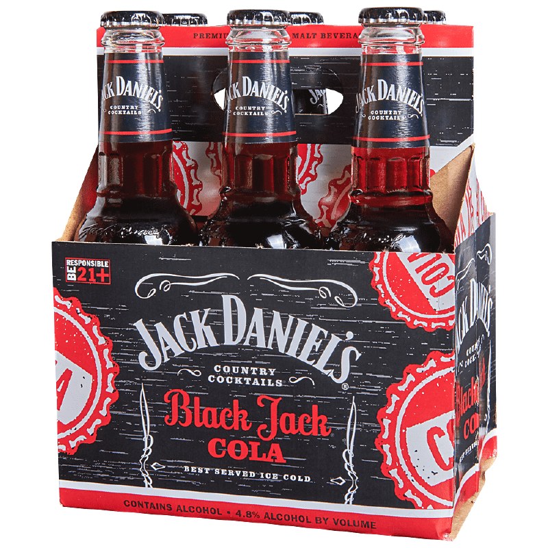 Jack Daniels Country Cocktails Black Jack Cola 6pk 10oz ...