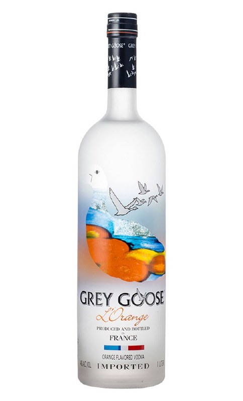 Empty 1.75L Grey Goose Vodka Glass Bottle Crafting Upcylce 