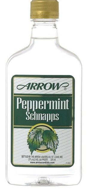 Arrow peppermint schnapps glass 750ml (088352118857)