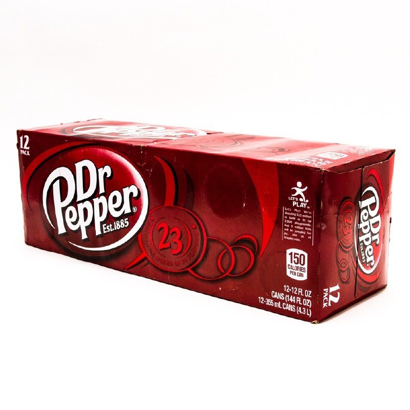 Dr Pepper Drinking Cans 12oz 355ml Pack of 12