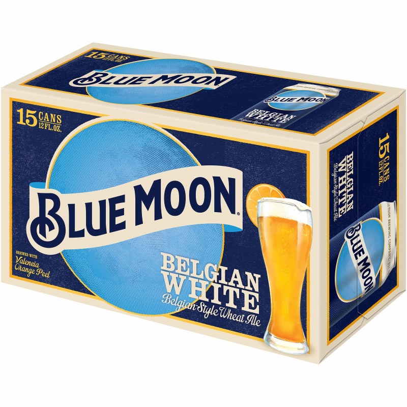 Blue Moon Belgian White 15pk 12oz Can - Legacy Wine and Spirits