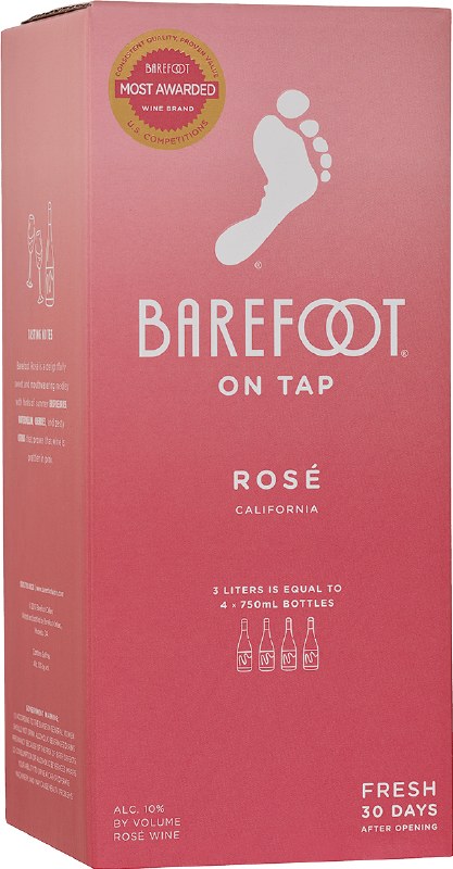 Barefoot On Tap Rose 3L Box - Legacy Wine and Spirits