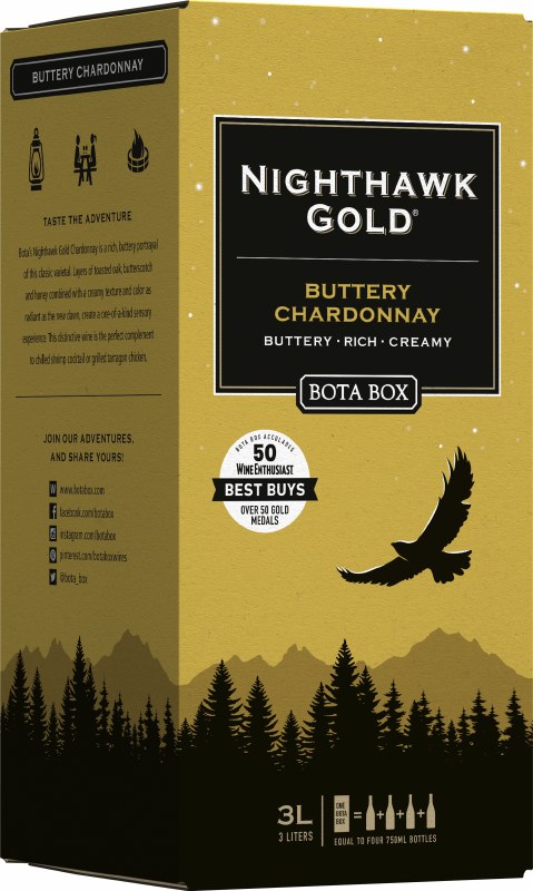 Bota Box Nighthawk Buttery Chardonnay 3L Box - Legacy Wine and Spirits