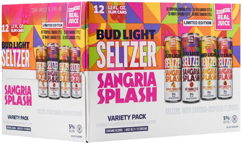 Bud Light Seltzer Variety 12-Pack Can with Cooler Bag