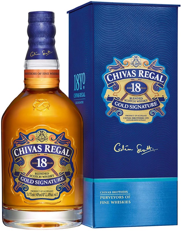 Chivas Regal 18 Year Gold Signature Blended Scotch Whisky 750ml