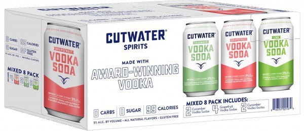 Cutwater Vodka Soda Variety Pack 8pk 12oz Can Legacy Wine And Spirits 3598