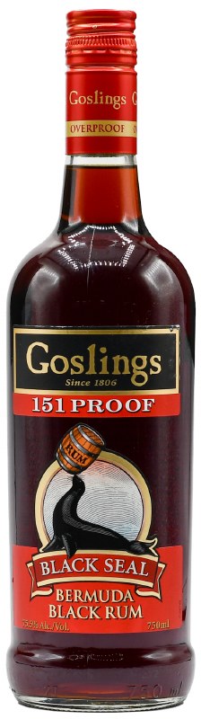 Goslings Black Seal 151 Proof Rum 750ml - Legacy Wine and Spirits