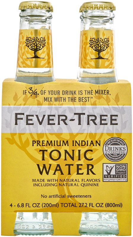 Fever Tree Premium Indian Tonic Water 4pk 200ml Btl - Legacy Wine and  Spirits