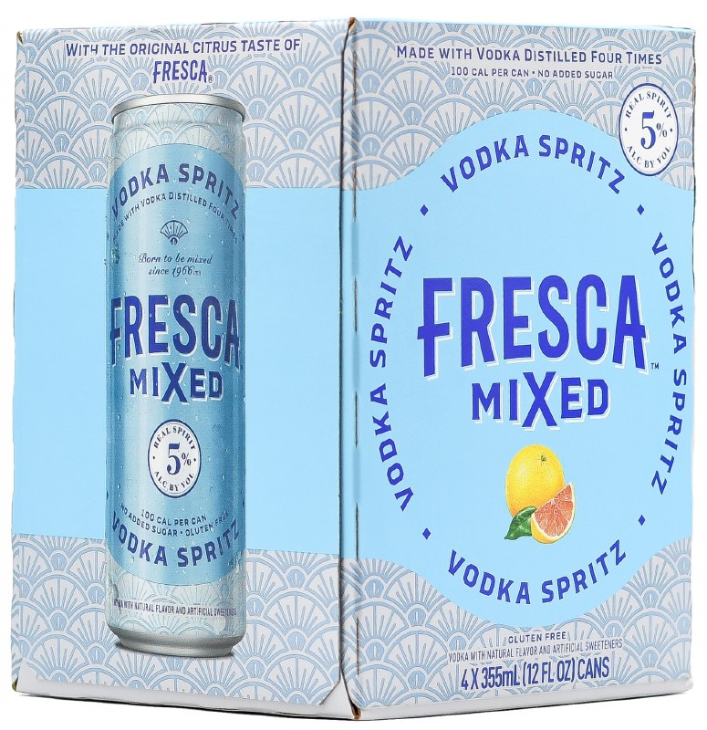 Fresca Mixed Vodka Spritz Canned Cocktail 4pk 12oz Can 5.0% ABV – BevMo!