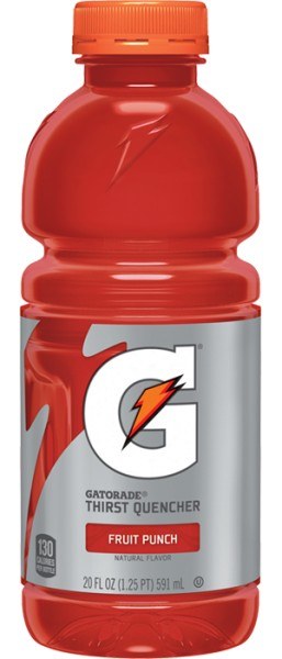 Gatorade Fruit Punch Thirst Quencher 24 Fld Oz Plastic Bottle