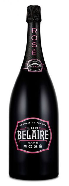 luc belaire blow up bottle wine champagne white gold / pink black