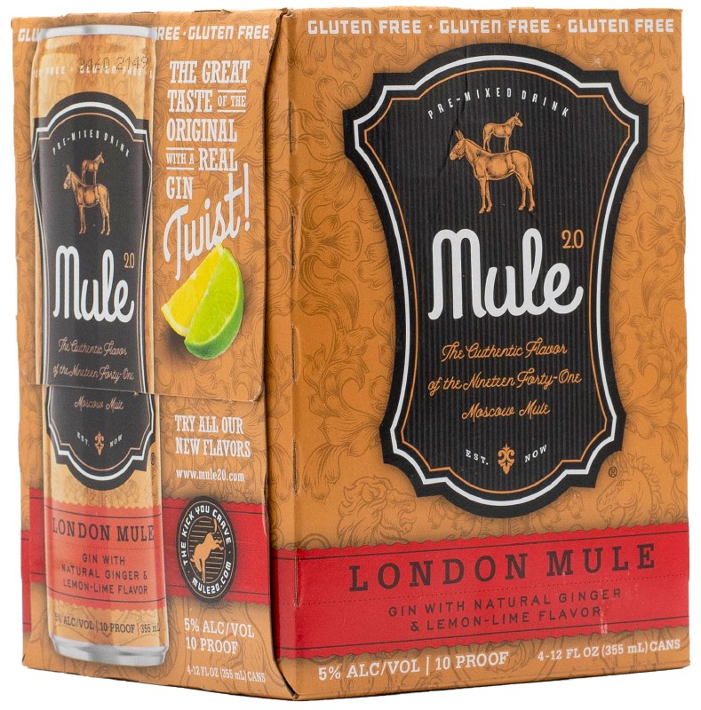 Mule 20 London Mule 4pk 355ml Can - Legacy Wine and Spirits
