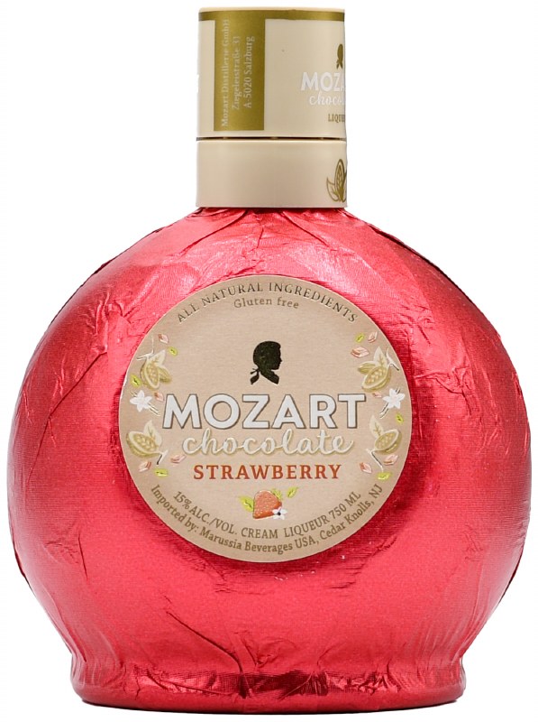 Mozart Chocolate Strawberry Cream Liqueur 750ml - Legacy Wine and Spirits