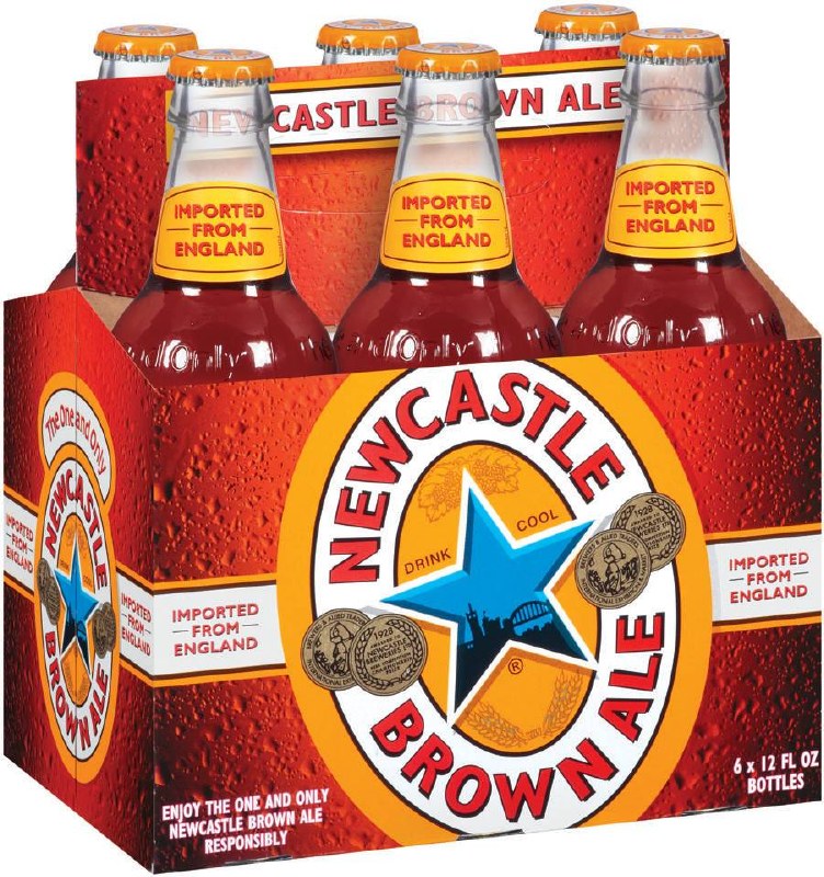 Scottish newcastle brewers six twelve oz bottles newcastle brown ale - six twelve oz bottles (088345100050)